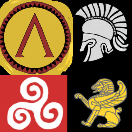 Greek shields